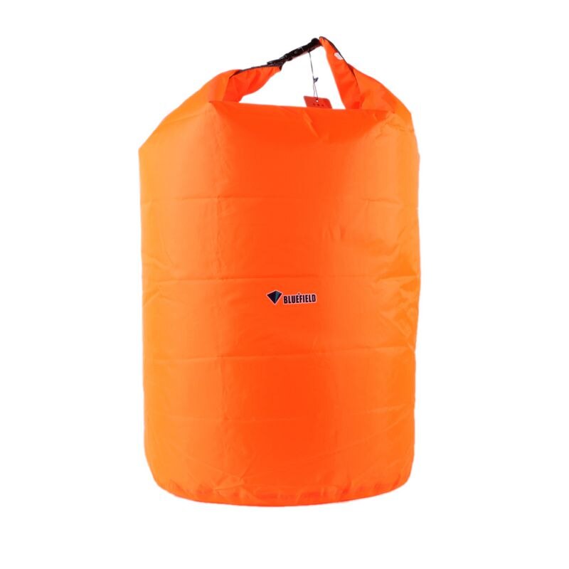 Bærbar 20l 40l 70l vandtæt taskeopbevaring tørpose kano kajak rafting sport udendørs camping rejsesæt udstyr: Orange 20l