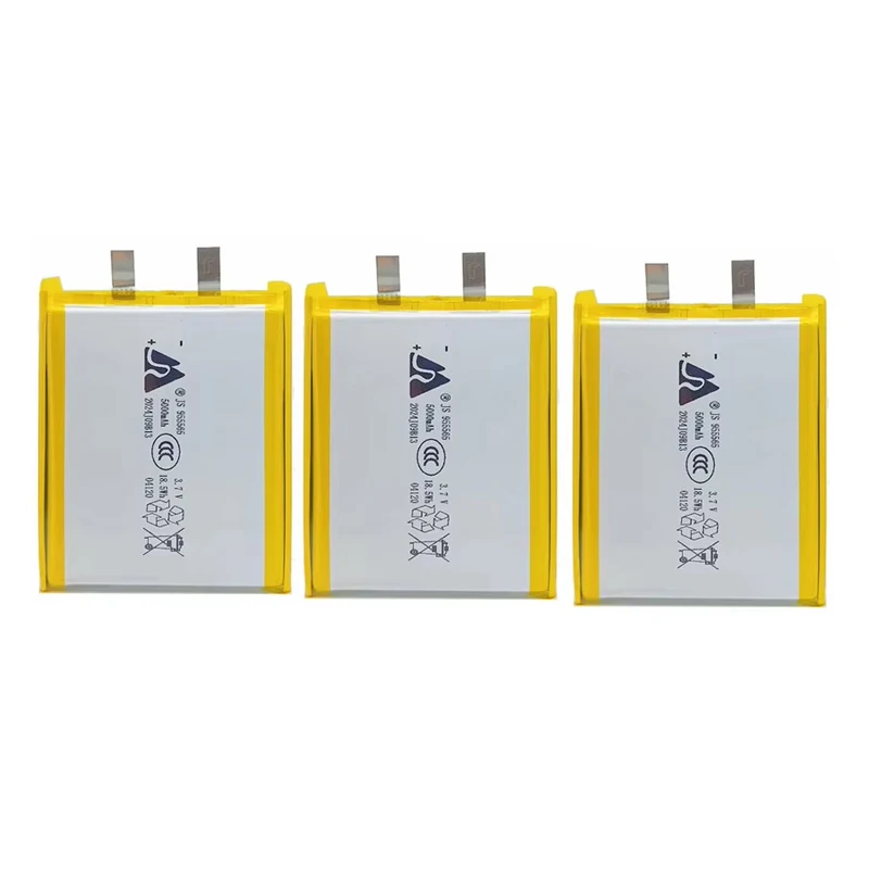 3,7 V 5000 mAh 955565 Lipo-Akku, wiederaufladbare Lithium-Polymer-Akkus für mobile Powerbank, GPS-Locator, Kamera, Tablet, PC, DVD: Rosa