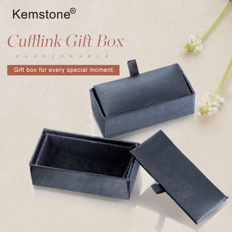 Kemstone Cufflink Boxes,Tie Clips Boxes Packing For Cufflinks 12pcs/lot cfbox3#