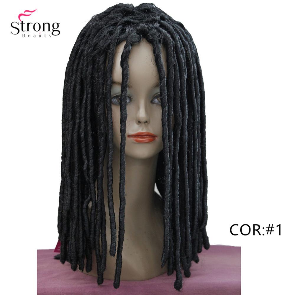 Strongbeauty twist hair crotchet fletter parykker syntetiske dreadlocks fletter hårparykk: #1