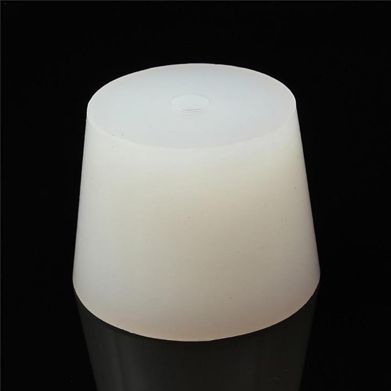 1pchome cerveja vinho rolhas de silicone plug com 8mm buraco para válvula de bloqueio a ar bubbler fermentação válvula de escape silicone borracha plug