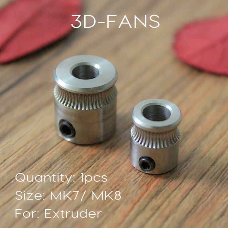 Mk8/mk7 extrusora unidade engrenagem furo 5mm para 1.75mm e 3.0mm engrenagem hobbed para makerbot reprap mendel alta qualidade de aço inoxidável