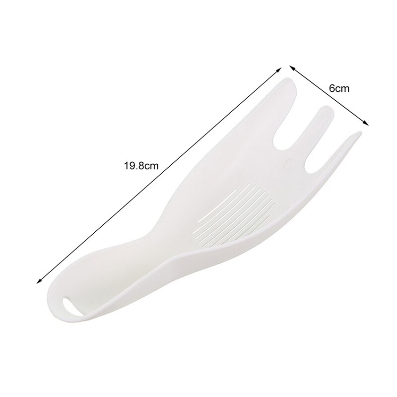 El dispositivo de lavado de arroz de cocina no daña las manos, cuchara de lavado de arroz de plástico para el hogar, herramienta de lavado de arroz multifunción TSLM1