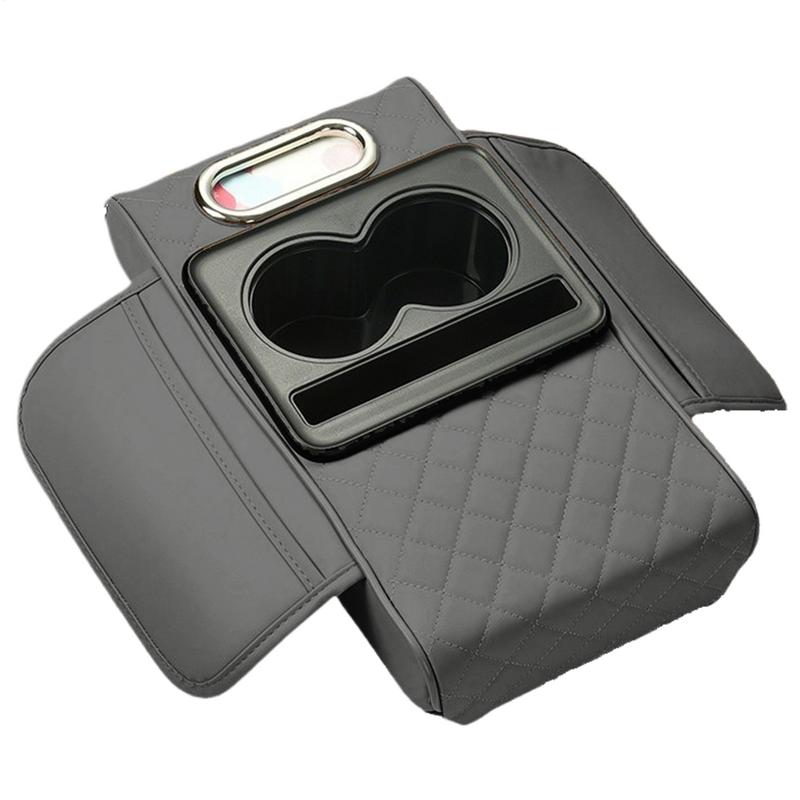 Cubierta para reposabrazos de coche, compartimento central para coche, reposabrazos, soporte para teléfono, funda protectora, cojín, almohadilla de elevación para reposabrazos, accesorios para coche