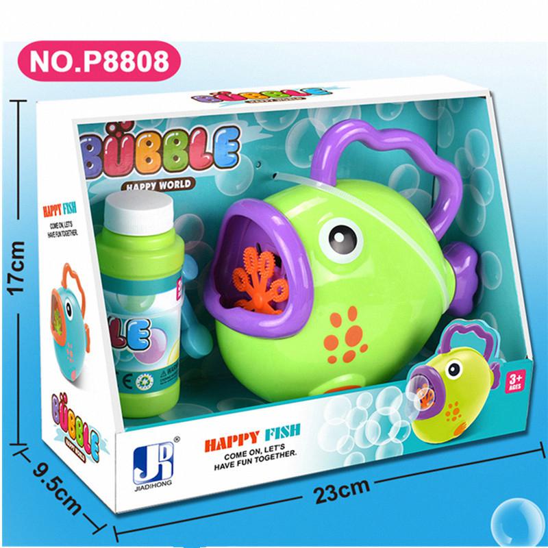 Handheld Cartoon Funny Fish Shape Bubble Machine Kids Toy