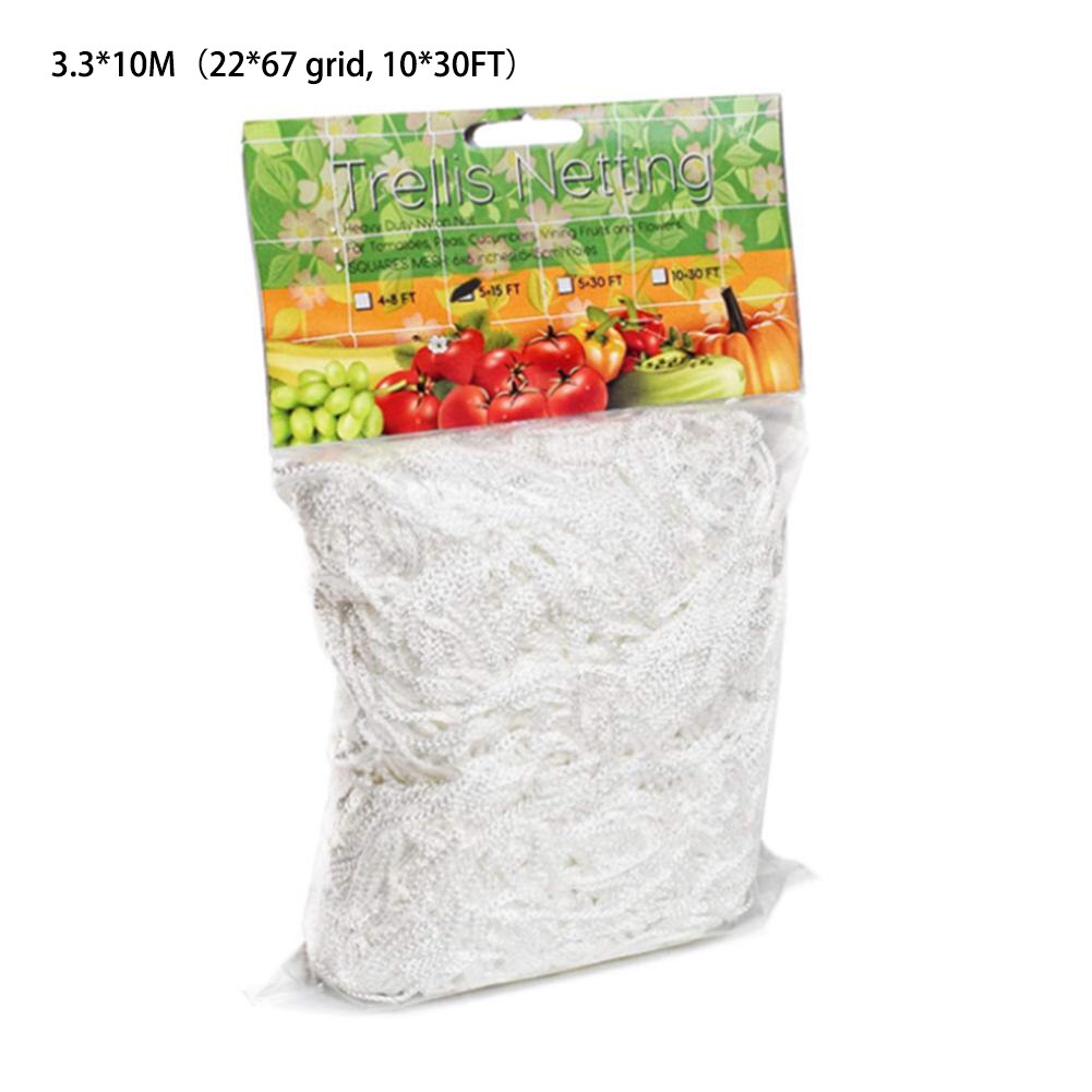 Mesh 5/10m Polyester Net Loofah Netting For Morning Glory Vine Flowers Garden Plants Climbing Net Cucumber Vine Grow Holder: 3.3X10M