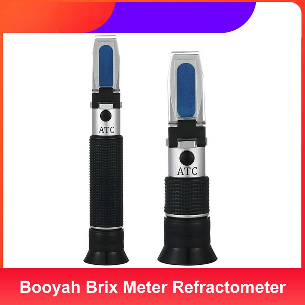 Booyah-refractómetro Brix de alta precisión, prueba de contenido de azúcar, Prisma de mano, instrumentos ópticos, instrumento de medición de azúcar, 0-20%