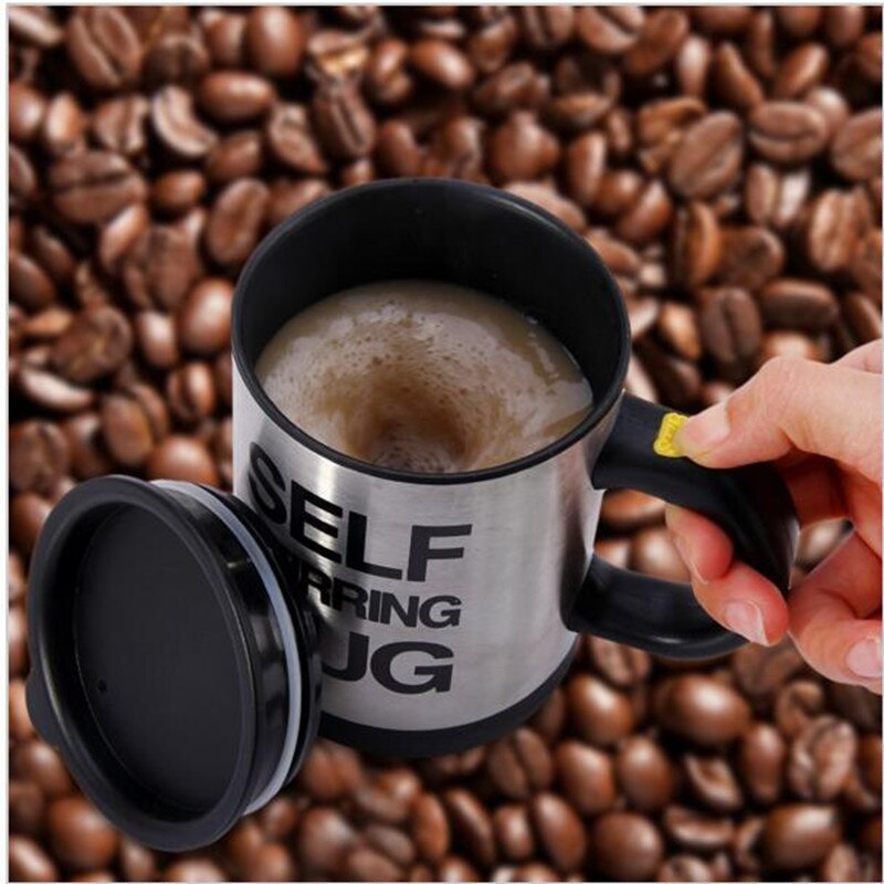 400ml automatische zelfroerende mok koffiemelkmengbeker roestvrijstalen thermische beker elektrische luie dubbel geïsoleerde slimme beker