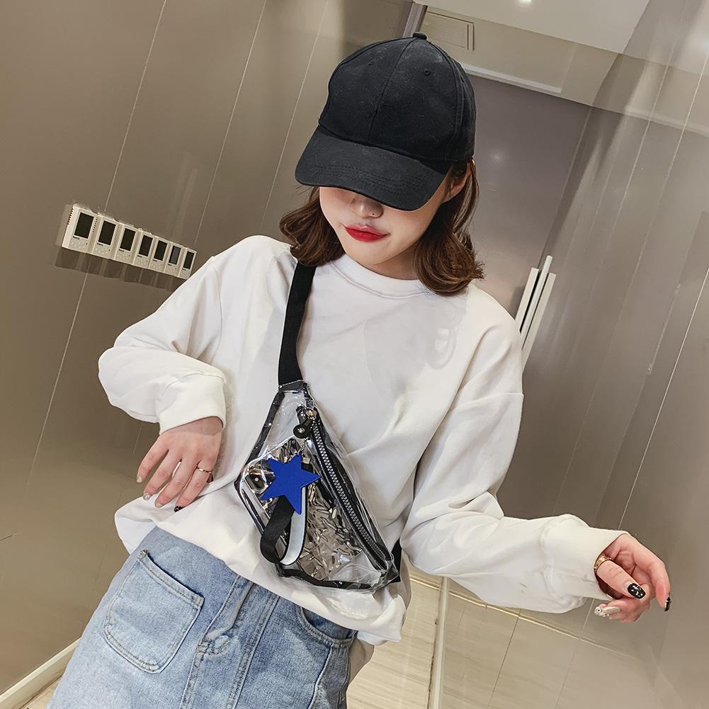 Clear PVC Transparent Fanny Pack For Women Waist Bag Girls Crossbody PVC Shoulder Bags Messenger Bags Bolsa Femenina