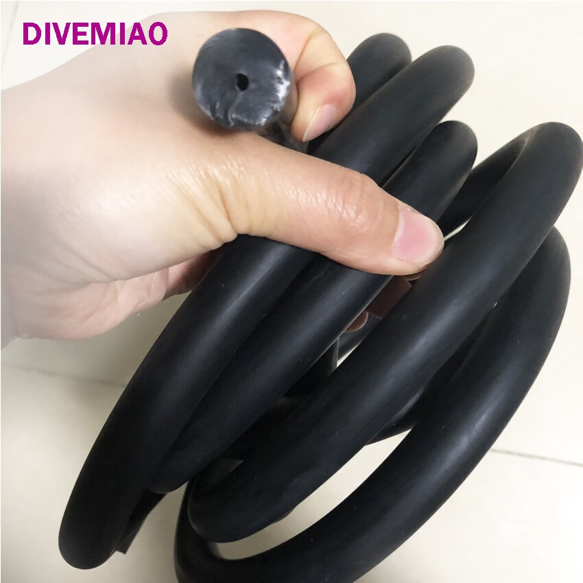 Spearfishing rubber tube speargun Sling 6mm 8mm 10mm 12mm 14mm 16mm 17mm 18mm: 3x17mm full black