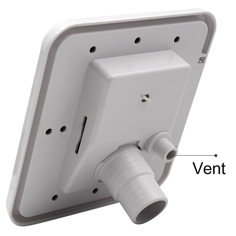 Water Intake Parts Gravity Inlet Square RV Trailer Hatch Cover Lockable Caravan Universal Accessories With Keys Plastic Threaded