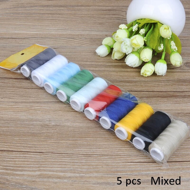 5pcs/10pcs/set Sewing Thread Hand Sewing/Machine Sewing Embroidery thread 200 Yards Sewing Craft Tool Handmade Home: 5pcs mixed