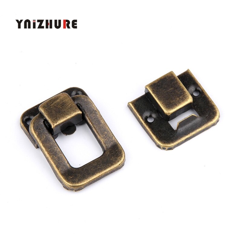 4Stck 27*40MM Koffer Verriegelungen Antike Holz Kasten Schnalle Metall Schnalle Bronze- Trompete Taiping Kasten Schließe Schnalle