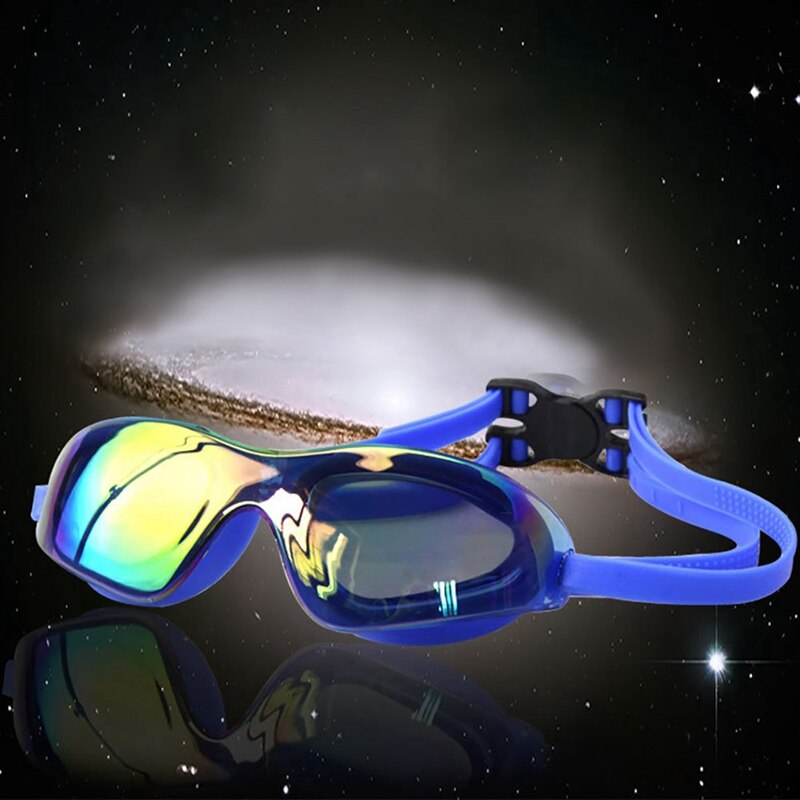 Vrouwen Mannen Sportbrillen Electroplated Lens Waterdicht Stofdicht Anti-Fog Uv Verstelbare Zwembril Duiken Bril