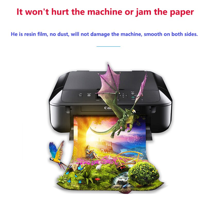 100sheets Glossy Photo Paper 4R 6inch 4x6 Waterproof For Inkjet Printer Paper studio Photographer Photographic Color Coated