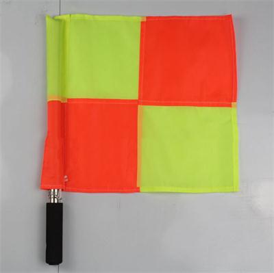 Fotboll handflagga praktisk sportträning domarsignal flaggor fotboll domarutrustning rött gult kort visselpipa 35*35cm