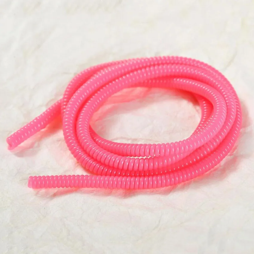 Soporte de Cable sólido de 60CM, Protector de Cable en espiral de TPU, organizador para el hogar: Gris