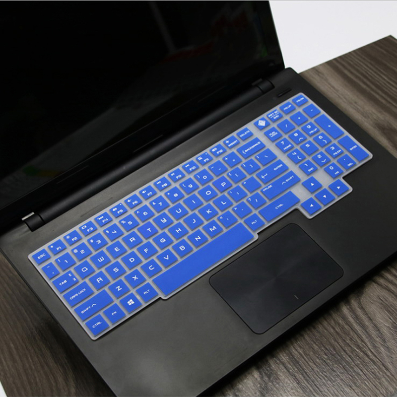 Silicone Keyboard Case Cover Skin High invisible Protector Skin Cover Fit For HP 15.6 inch Laptop PC 1pc: blue