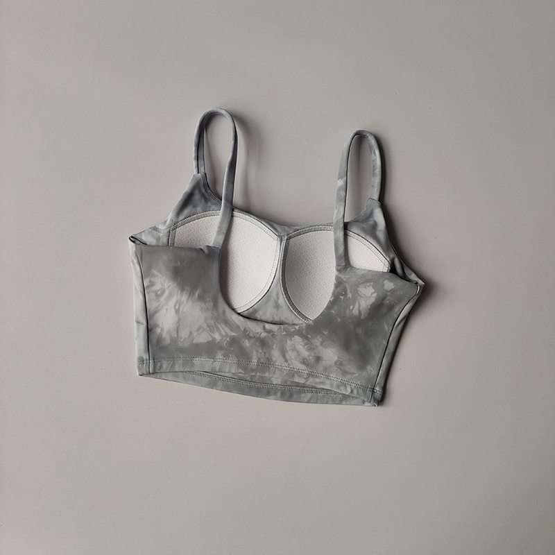 Batik-Einteiler-Tasse-Sportunterwäsche für Damen, hochstoßfest, zum Laufen, Schönheit, Rückenweste, Raffungs-BH, Fitness-Anzug, Yoga-Anzug