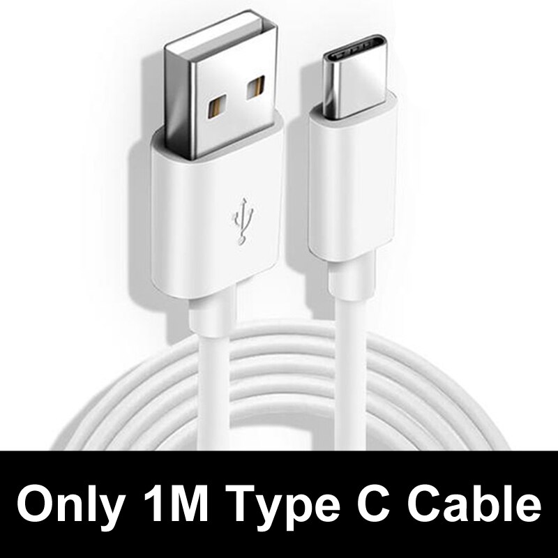 Quick Charging For Samsung Galaxy S20 S10 S9 S8 Plus Note 8 9 10 LG G5 G6 G7 V20 V30 ThinQ Plus Fast Charger USB Type C Cable: Cable White