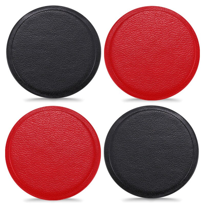 SHELLNAIL-placa de Metal de cuero PU para soporte magnético de teléfono de coche, soporte magnético para teléfono, GPS, accesorio, lámina de hierro adhesiva 3M: 2 Black 2 Red