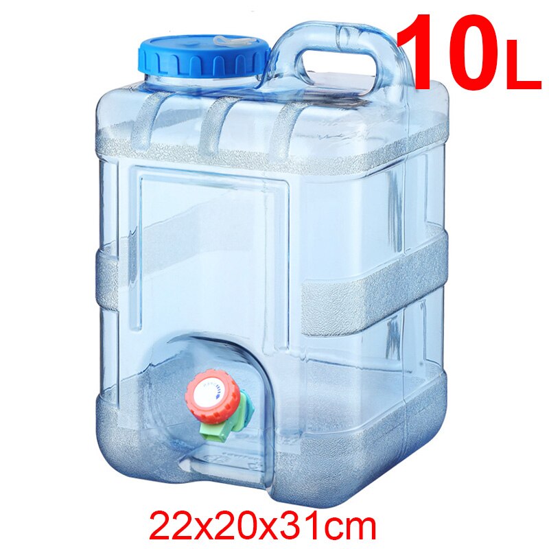 Portable Water Container with Spigot BPA-Free Water Storage Bucket Camp Water Jug Tank for Camping Outdoor Hiking: 10L