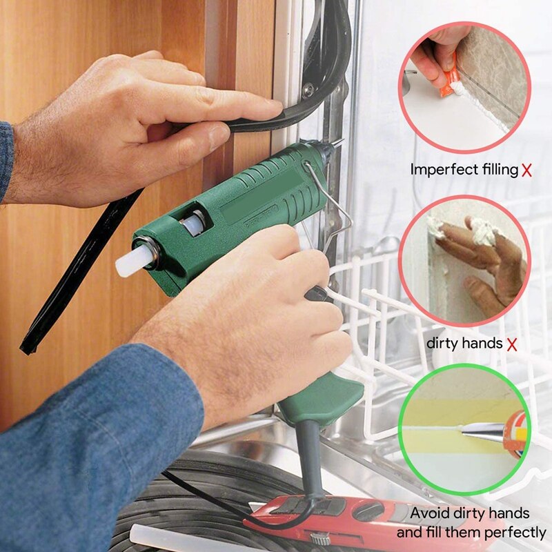 18Pcs Caulk Nozzle Applicator Reusable Caulking Finishing Tool Sealant Caulking Finishing Tool Kit for Kitchen Window