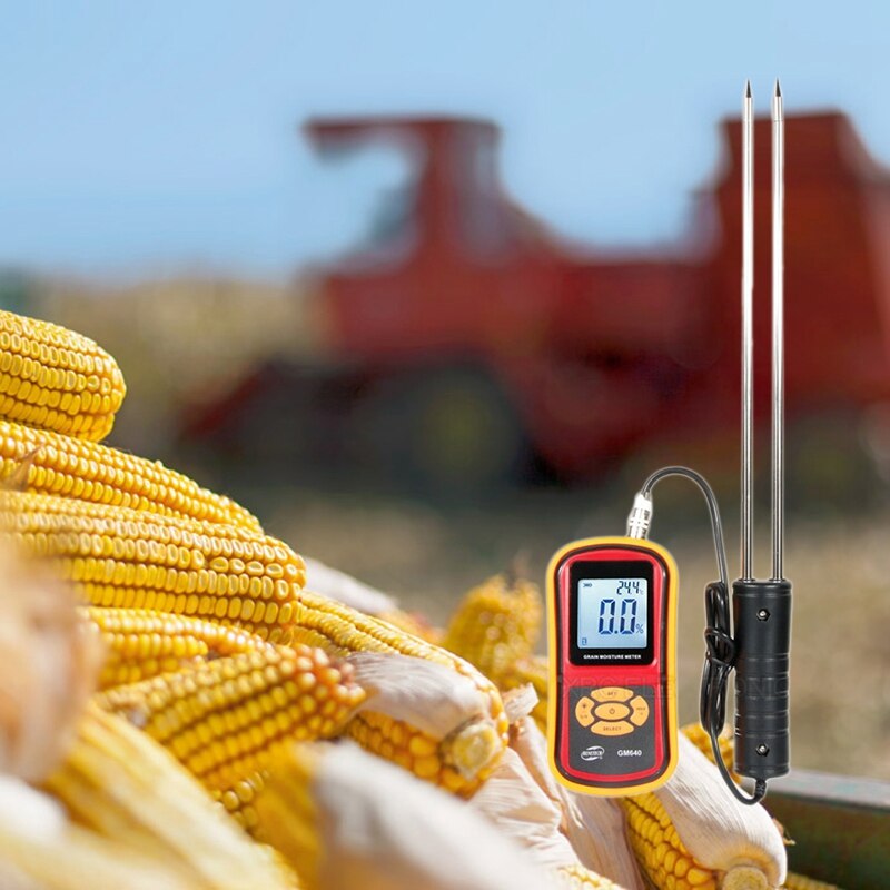 GM640 Digital LCD Display Getreide Feuchtigkeit Meter Temperatur Feuchtigkeit Tester Mess Werkzeug für Weizen Mais Reis Bean