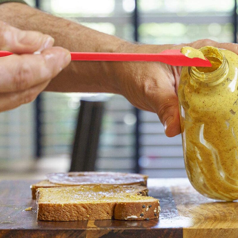 Mini Silicone Spatulas, 8 Pack Small Silicone Makeup Spatulas Last Spatula Scrapers Mini Jar Scraper for Kitchen