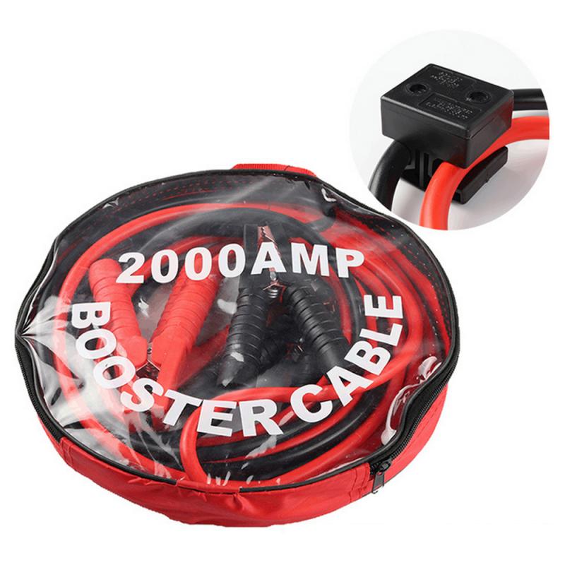 4M 500/2000 AMP Emergency Power Start Cable Emergency Power Start Cable Car Battery Jumper Booster Line Copper Wire: 2000A 4M