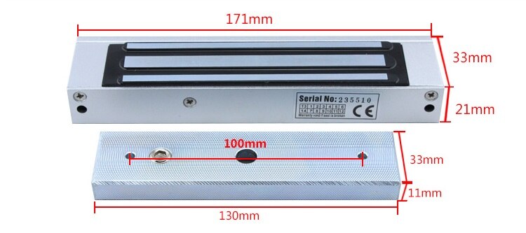 access control door Electromagnetic lock Magnetic 60KG/180KG(350LB) Holding Force Signal Door DC 12V