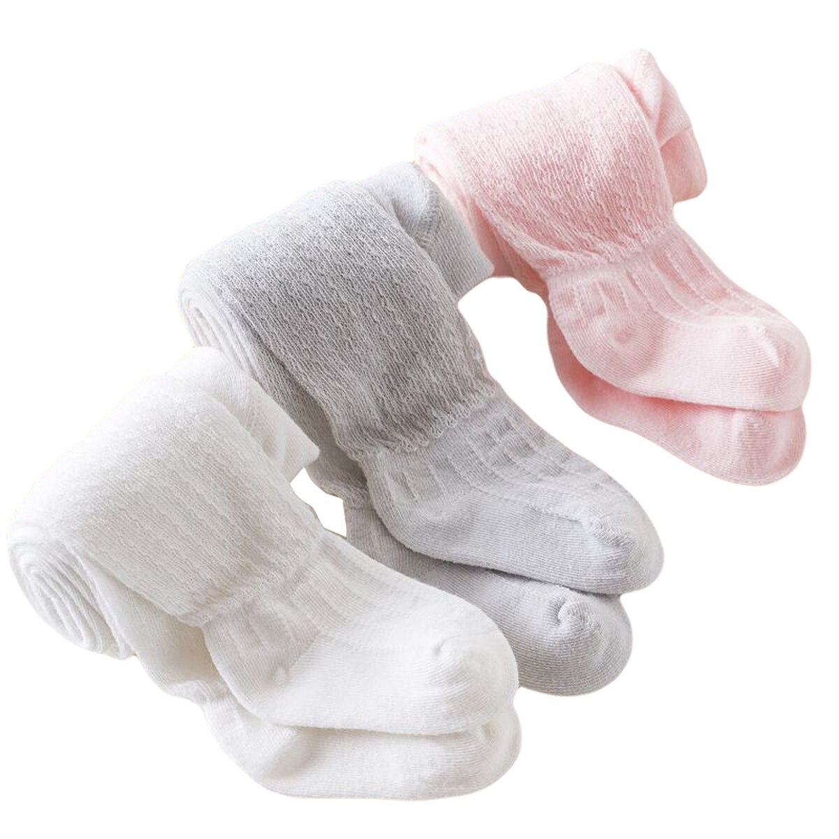 Por leggings de cor sólida da menina simples verão bebê anti-mosquito malha respirável meia-calça de uma peça