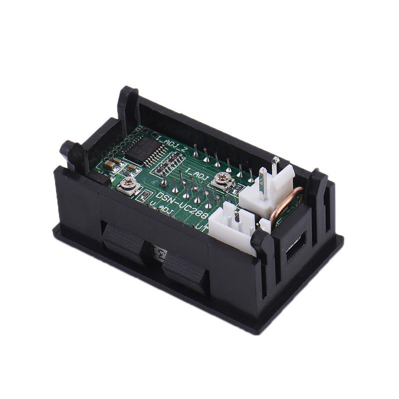 LED DC Dual LED Digital Current Voltmeter Ammeter DC 100V 10A Panel Amp Volt Current Meter Tester Blue Red Dual LED Display