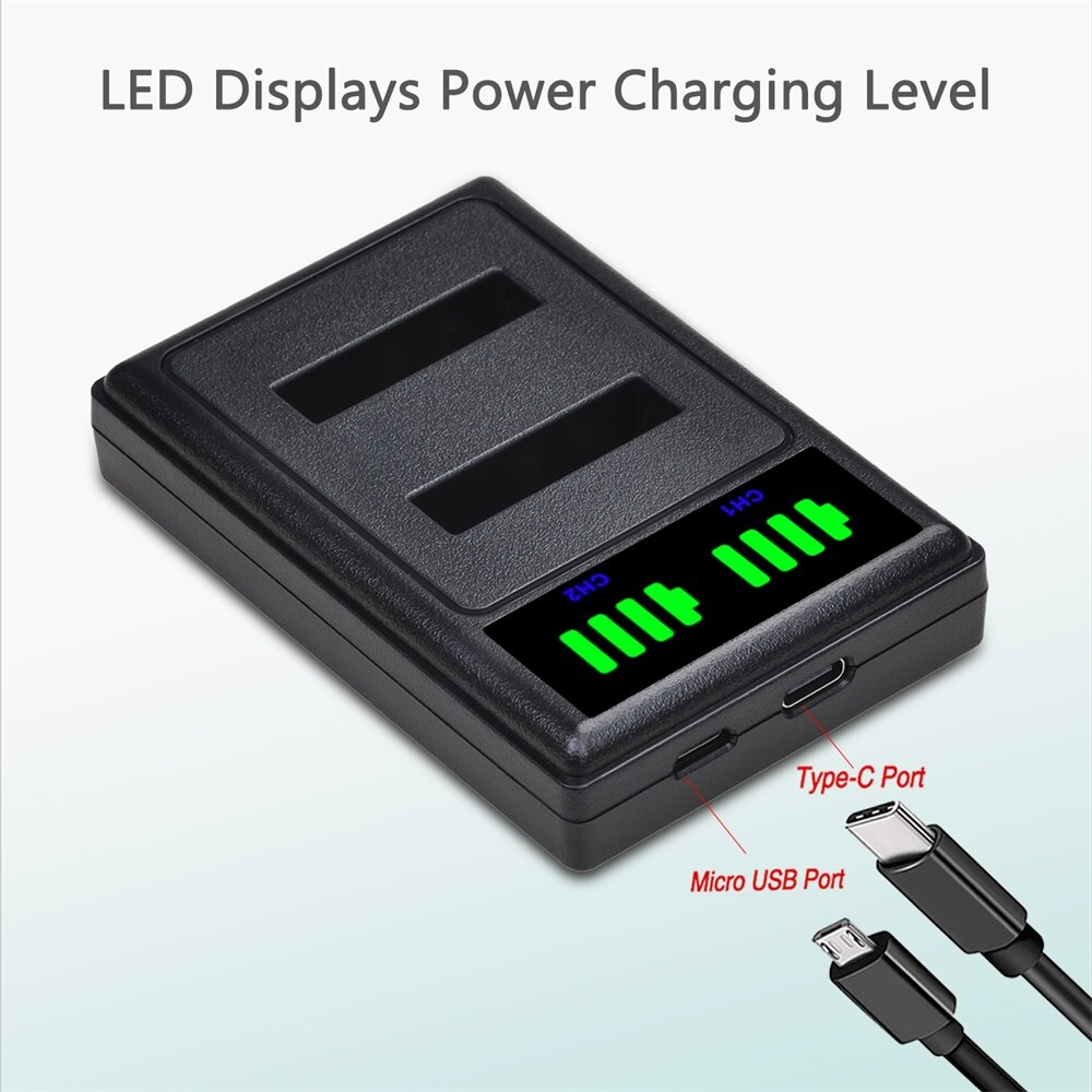 EN-EL12 EN EL12 Battery Charger Kits for Nikon CoolPix S610c S1000pj S6200 S6300 S9400 S9500 S9200 S9700 S9900 AW120 AW110 S70.