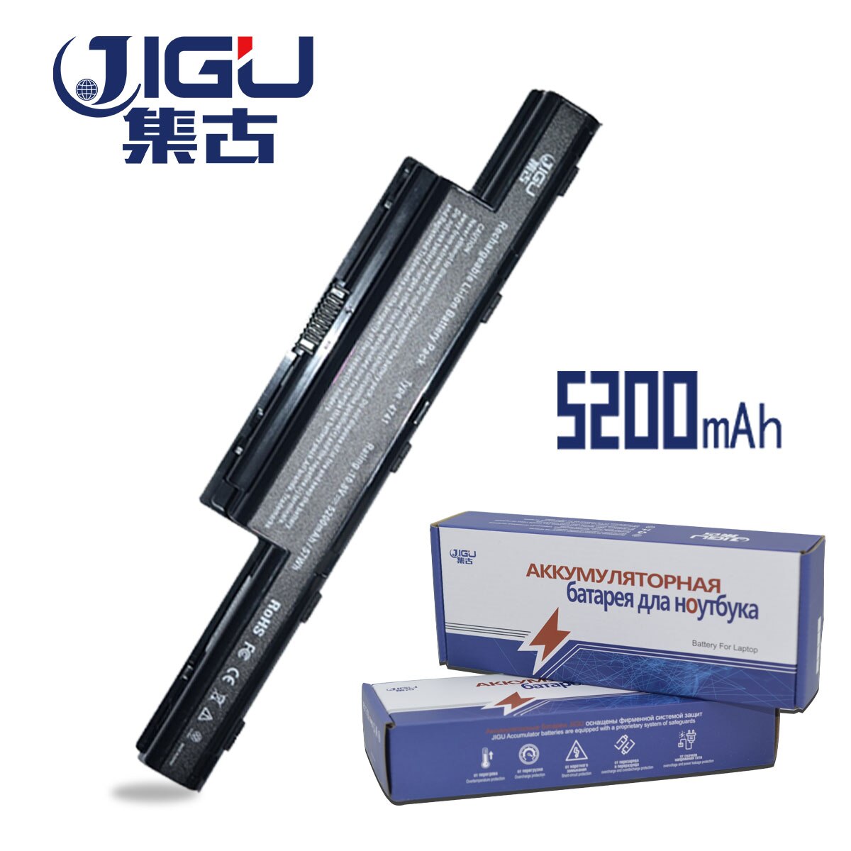 JIGU batería del ordenador portátil para Acer Aspire V3 V3-471 V3-551 G V3-571 V3-731 V3-771 para TravelMate 4370, 4740, 4750G