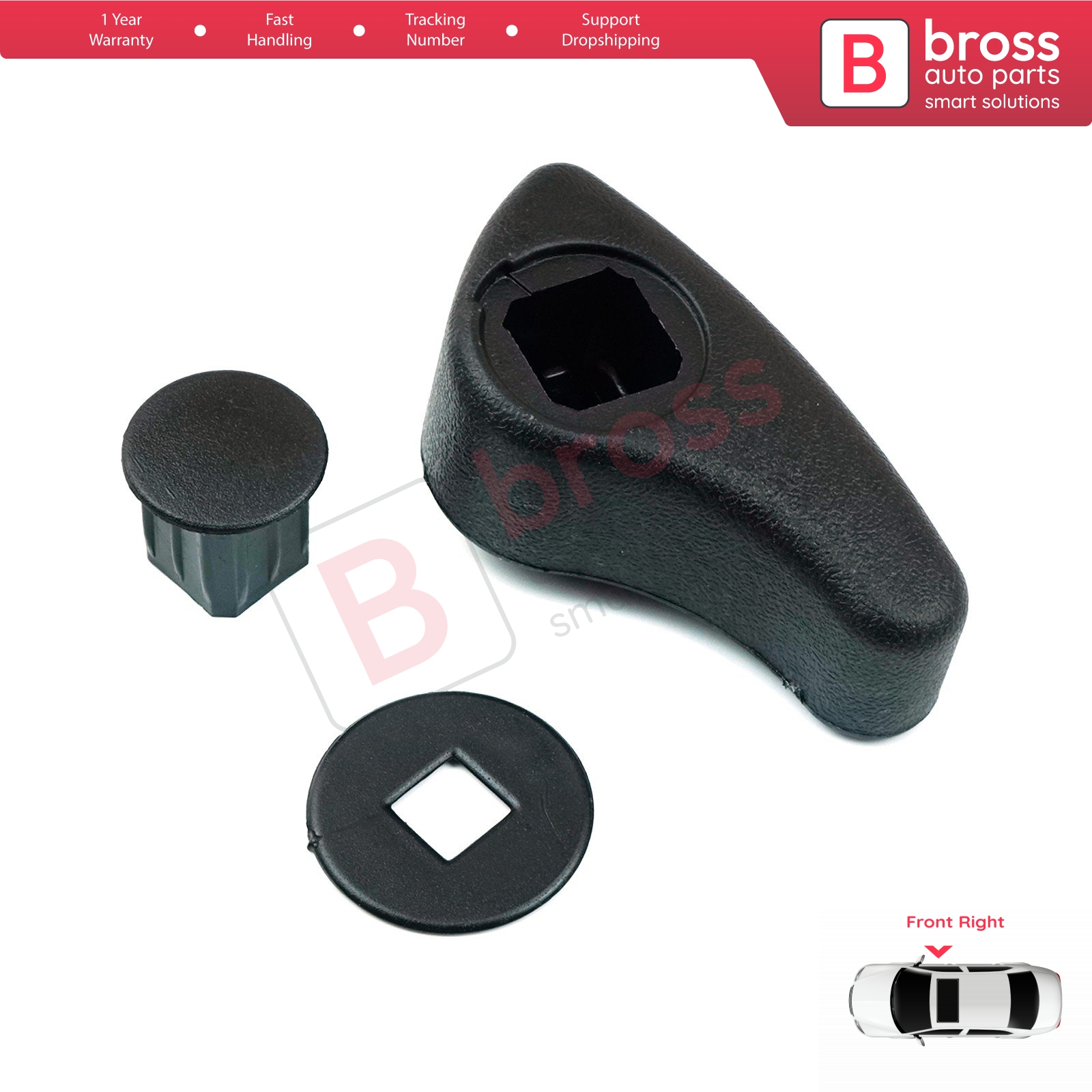 BDP621-2 Zetel Handvat Aanpassing Grip Hendel 7701205079 Rechtsvoor Voor Megane 1 1995-2002; Kangoo 1 ; trafic MK2 2001