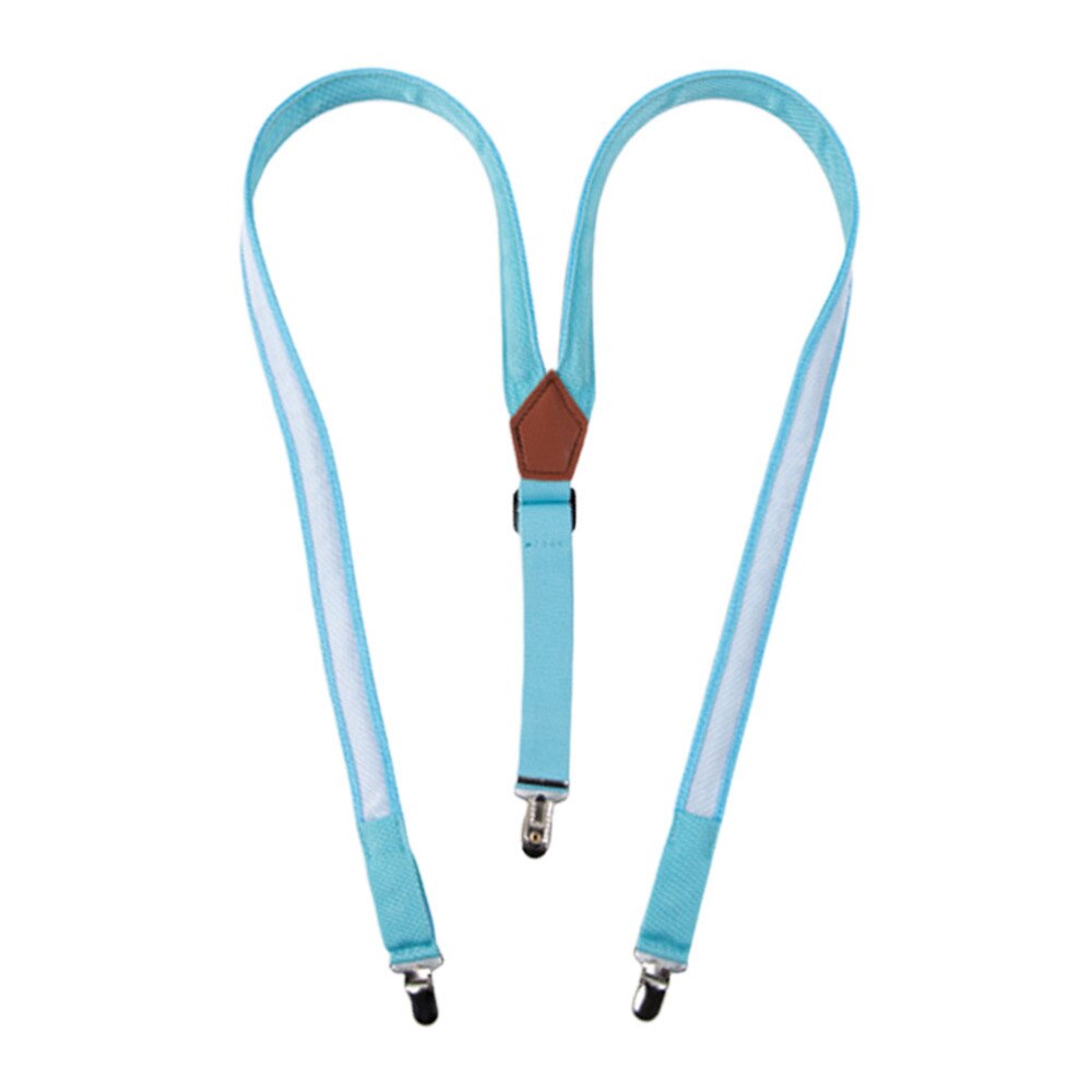 LED Clip-on Suspenders Glowing Adjustable Printing Elastic Y-shaped Braces Luminous Trouser Straps for Men (Red): Blue