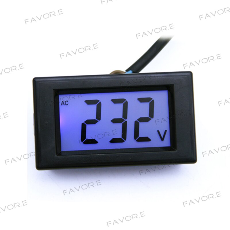 D85 AC Panel Meter lcd-scherm blauwe achtergrondverlichting Digitale Voltage meter tester Voltmeter bereik AC 80-500 V