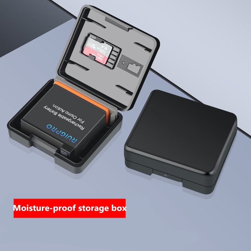 Caja de batería para DJI Osmo, caja de almacenamiento de tarjeta TF, a prueba de humedad, accesorios de cámara deportiva de acción, 2 uds.