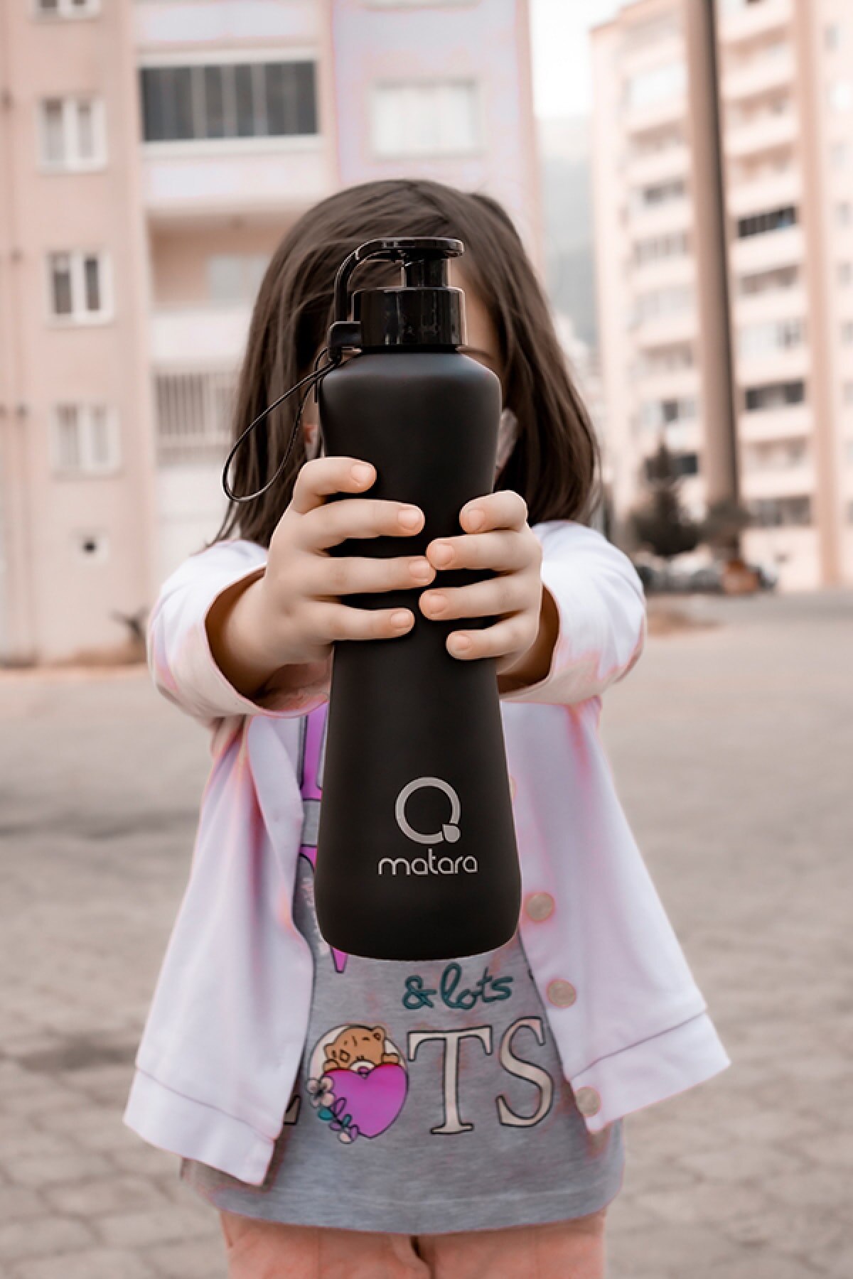 Matte Black Glass Water Bottle 750 Cc