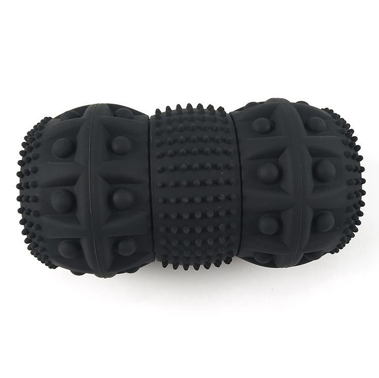Rouleau de Massage électrique Myofascial, boule vibrante à 3 niveaux d&#39;intensité, libération de la fasciite: Black