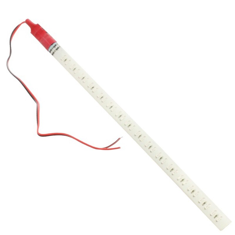 2pcs Car Red 12V Waterproof LED Flexible Light Bar Car Thunder Ranger Light 30CM Car Mid-Net Decorative Light with Red Light