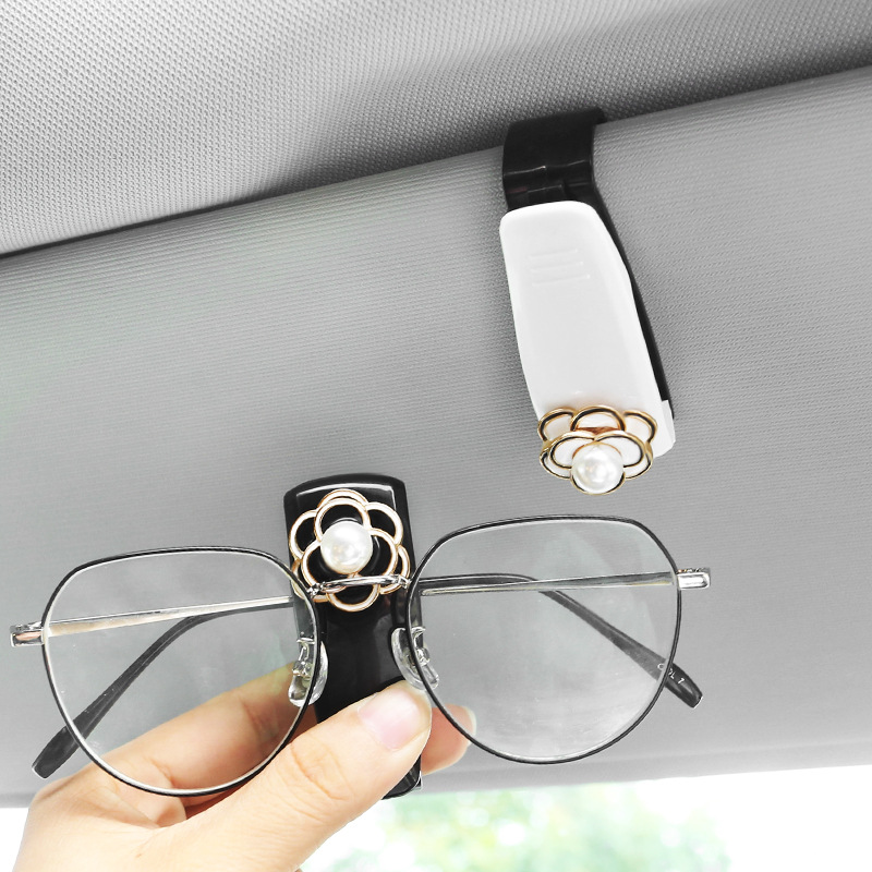Porte-lunettes de soleil en ABS pour voiture, étui Portable pour lunettes de soleil