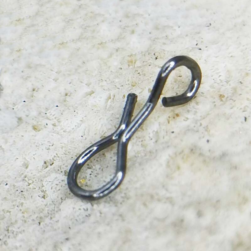 25-50PCS Stainless Steel Fly Fishing Connector Snap Pin Quick Change Flies Hook Lures Clip Fishing Gear Accessories