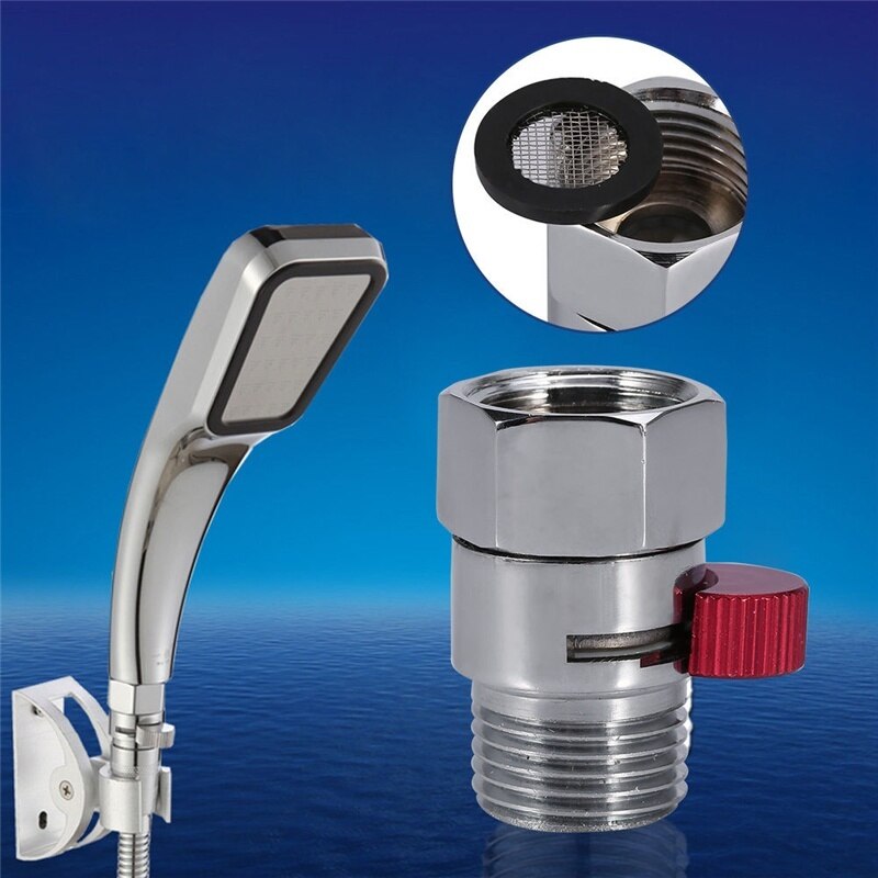 Bathroom Shower Brass Junction Water Flow Control Valve Straight-through Shut-off Angle Valve Bath Water Tap Accessory