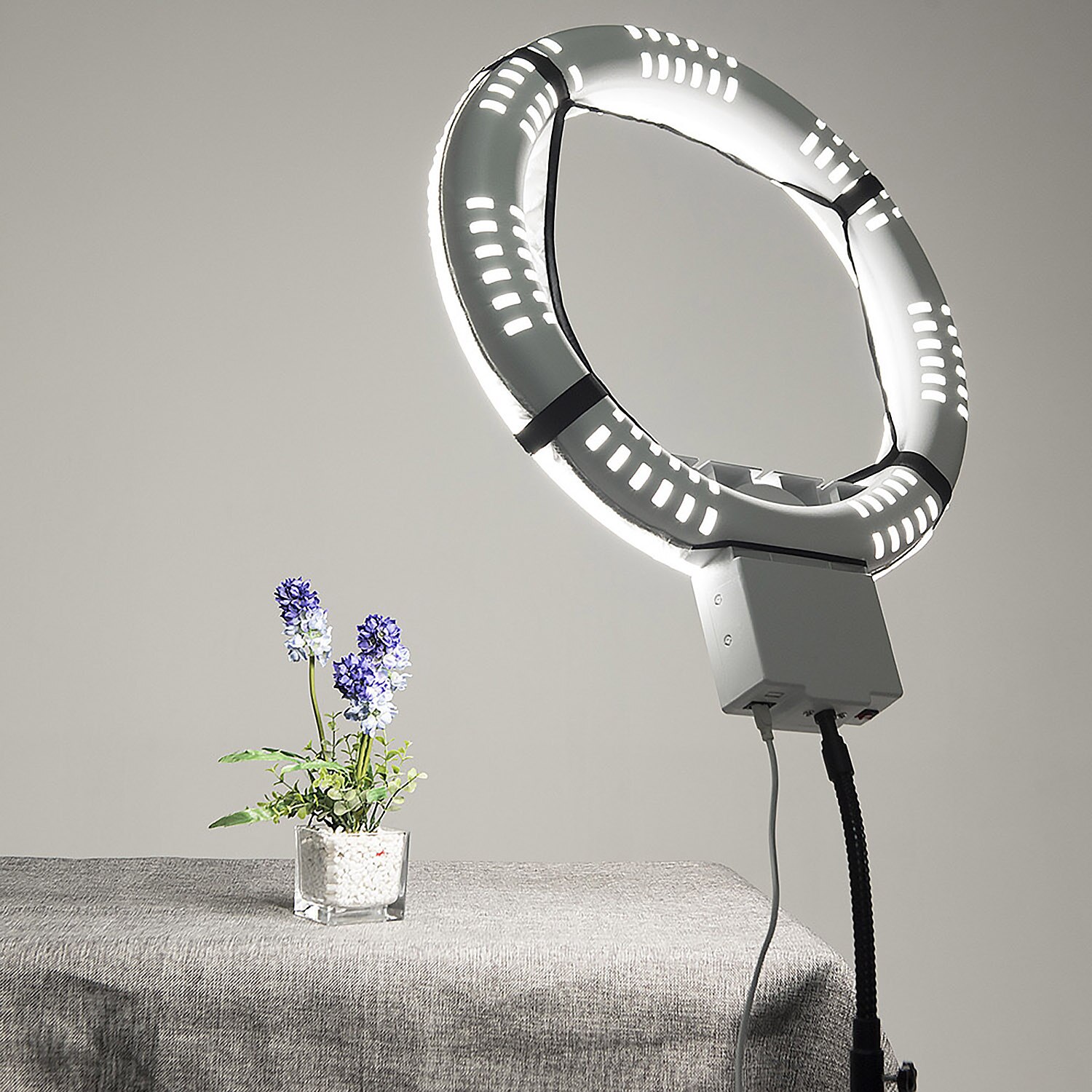 Gosear Opvouwbare Softbox Diffuser Doek Kit voor 12 inch Ring Licht Ringlicht Schoonheid Portret Vullen Licht Product Fotografie
