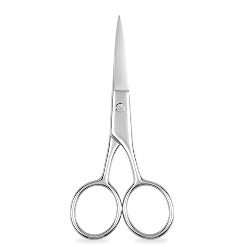 Tijeras de plata para mujer y hombre, utensilio de belleza para cejas, removedor de pelo, herramientas de maquillaje de acero inoxidable, nueva , 1 ud.: STYLE-1