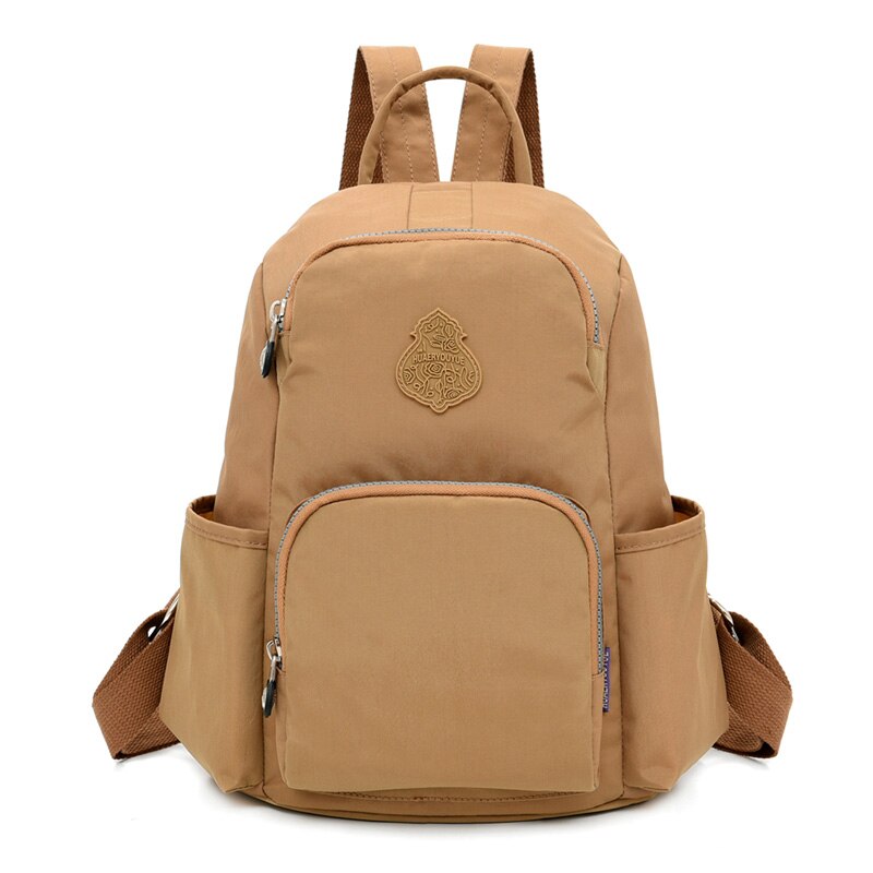 Vrouwen Rugzakken Nylon Rugzak Vrouwelijke Schooltas Sac A Dos Schoudertas Mochila Feminina School Rugzakken Voor Tieners: Beige