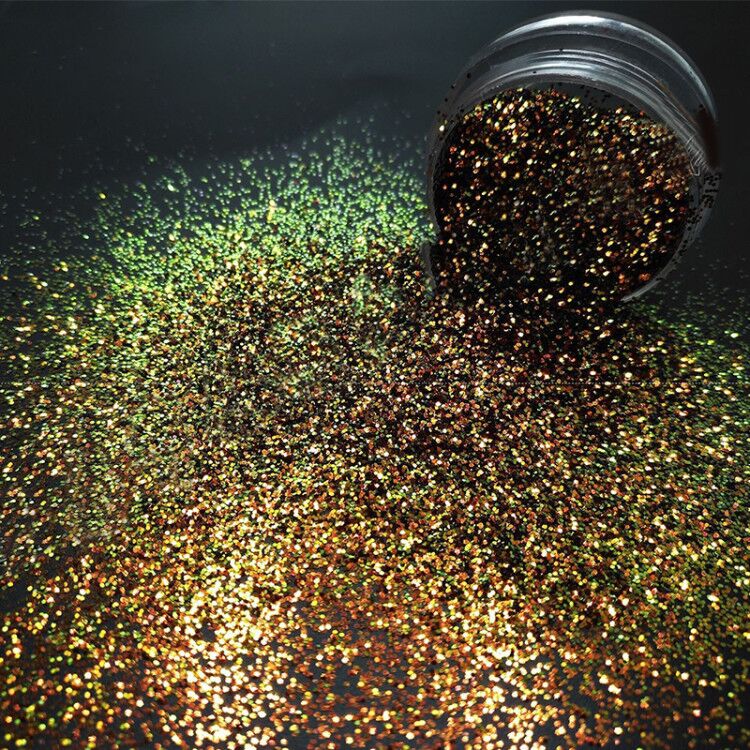 Kamæleon pigment flager magisk harpiks farve farve forskydning krom pigment galakse decoden smykker gør farvning uv harpiks: Hvid
