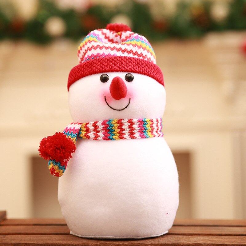 Cute Red Snowman Christmas Decorations for Home Foam Snowman Xms Tree Decors Kids Xmas Winter Ornaments Navidad: Red S